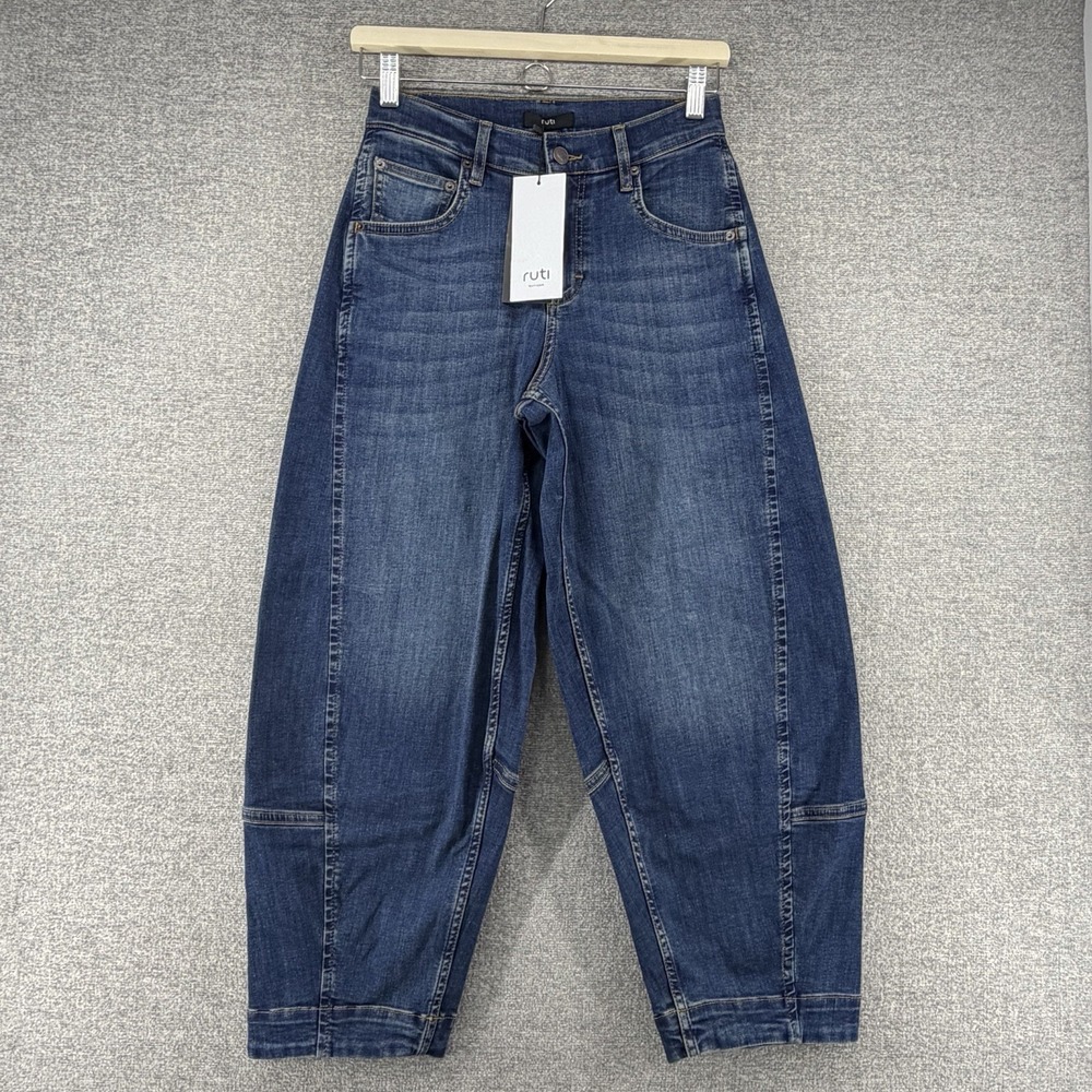 Ruti Women’s High-Rise Relaxed Jeans in Dark Blue